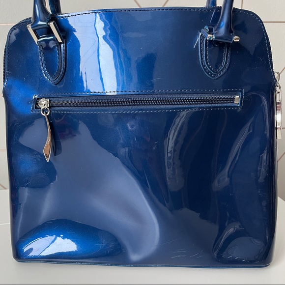 Beijo Blue Patent Purse - Picture 5 of 11
